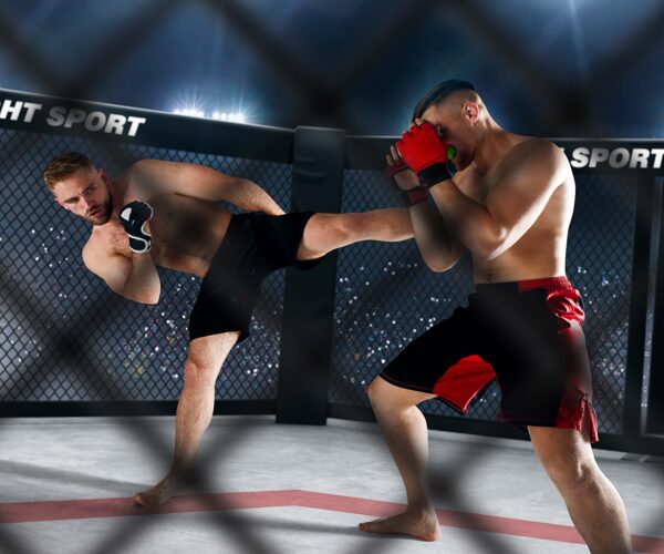 Nutrition pour les sportifs combattants. Combattants de MMA sport de combat avec une performance boostée par une nutrition sur mesure Julie VdA Nutrition